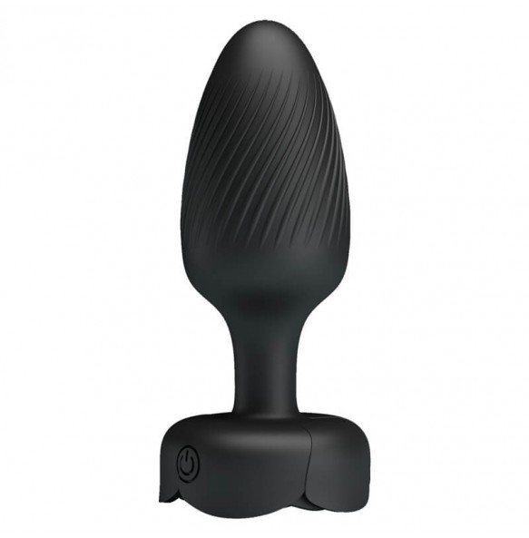 Pretty Love - Varian RGB Light Vibrating Anal Plug (Chargeable - Black)